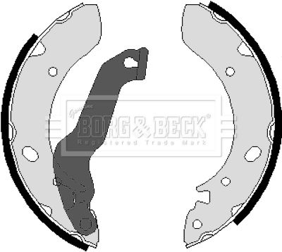 BORG & BECK Комплект тормозных колодок BBS6202